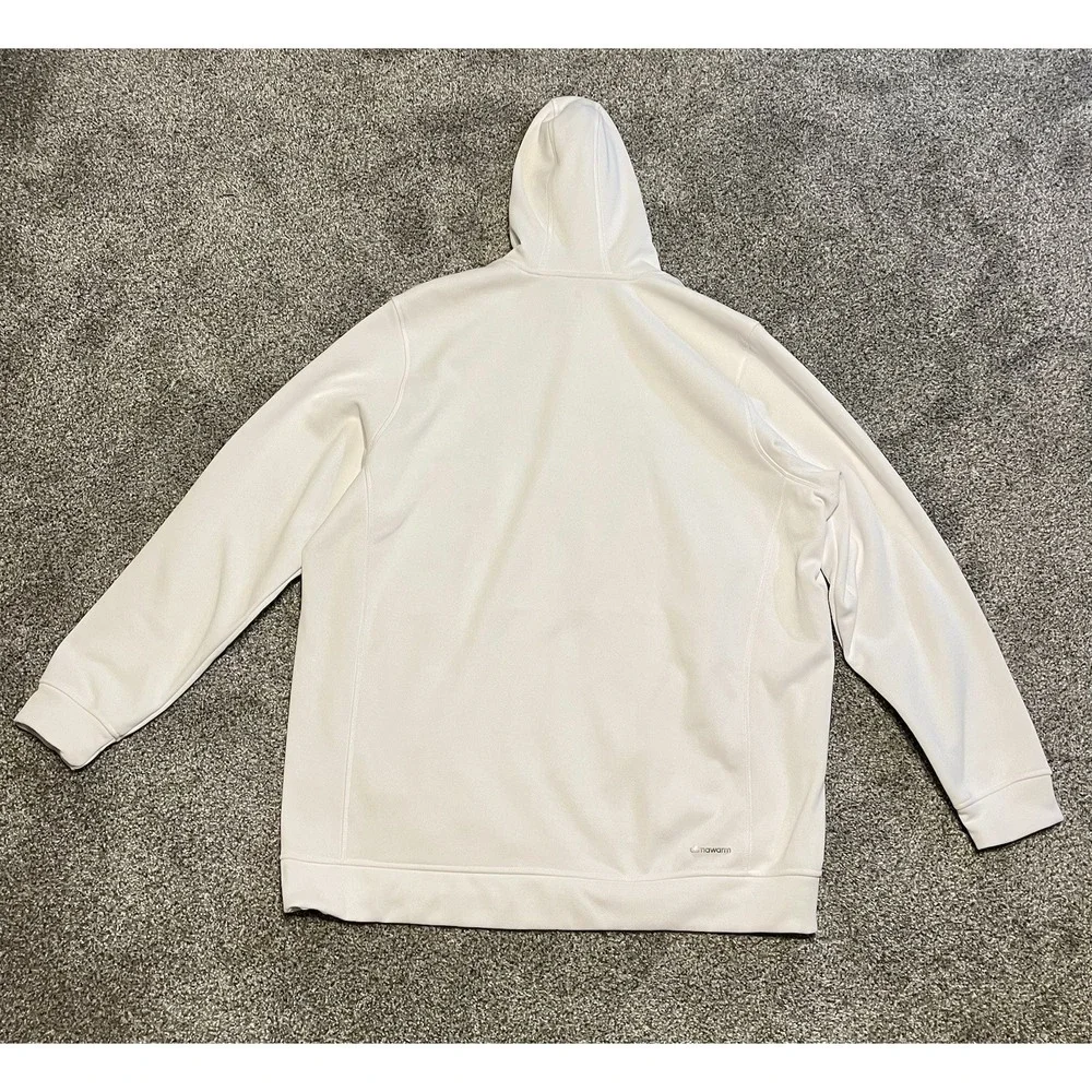 Adidas Mens Climawarm Hoodie Athletic Activewear 2XL White‎ Workout Gym